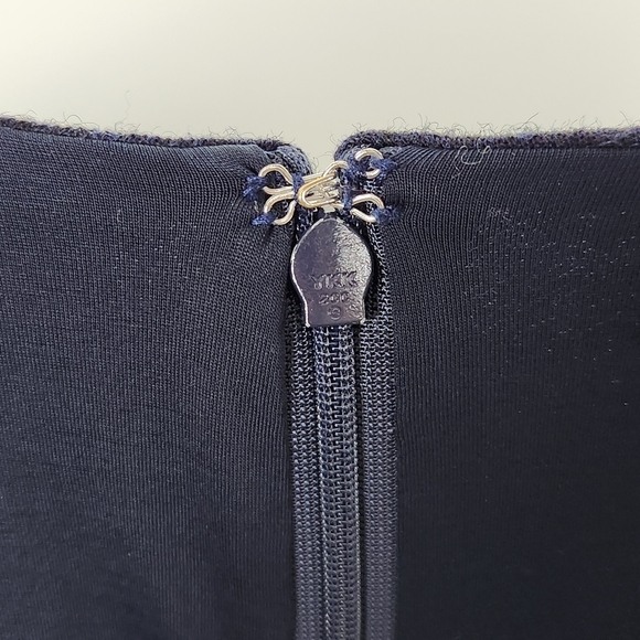 Brooks Brothers Navy Blue Wool Blend V-Neck Wrap Dress Size 10 - Picture 10 of 10